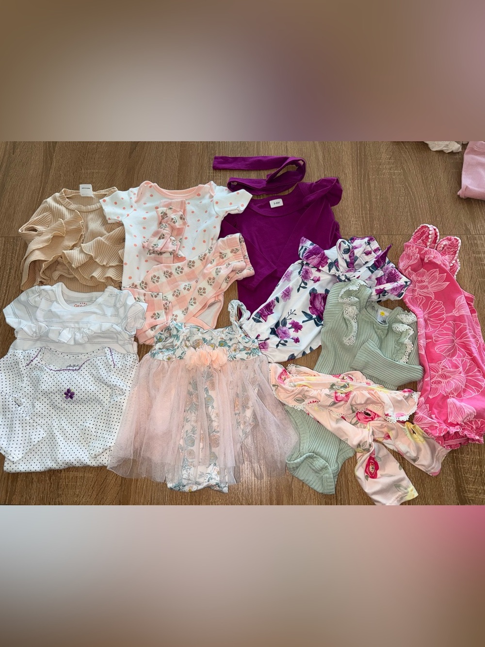 Carter's cat&jack infant Girls Multi-Color Mix Matching Sets all 3-6 months
